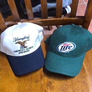Miller Light & Yuengling Beer Co. Vintage Hats